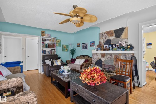 Hardwood-style flooring throughout - 12309 80 Street Nw, Edmonton, AB 