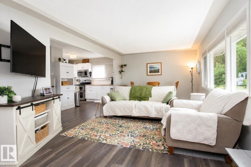 12231 55 Street Nw, Edmonton, AB - Indoor Photo Showing Living Room