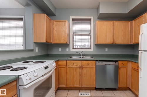 #301 8108 109 St Nw, Edmonton, AB - Indoor Photo Showing Kitchen With Double Sink