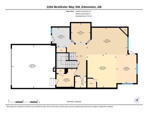 Floor plan - 1254 Mcallister Way Sw, Edmonton, AB 