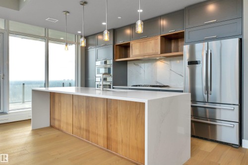 #1304 14105 West Block Dr Nw, Edmonton, AB - Indoor Photo Showing Kitchen With Upgraded Kitchen