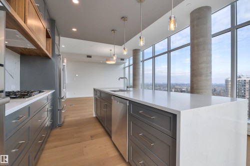 #1304 14105 West Block Dr Nw, Edmonton, AB - Indoor Photo Showing Kitchen With Upgraded Kitchen