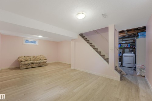 Basement Recreation Room featuring large flexible use space. - 267 Ridgewood Terrace, St. Albert, AB - Indoor Photo Showing Basement