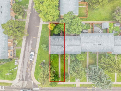 Aerial image with lot outline. - 267 Ridgewood Terrace, St. Albert, AB - 