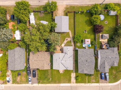 Aerial perspective showcasing multiple residential properties - 5103 50 Street, Cold Lake, AB - Outdoor With View