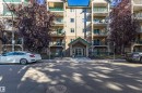 Multi-story residential building with private balconies and a covered entrance - #316 11325 83 St Nw, Edmonton, AB 