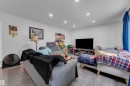 Recessed ceiling lighting, light-toned walls, and wood-finish flooring - 14216 58 Street Nw, Edmonton, AB 