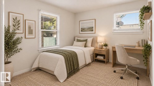 Wall-to-wall carpeting and neutral wall tones - 11836 62 Street Nw, Edmonton, AB 