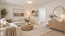 Bright living space featuring neutral wall tones, recessed ceiling lighting, and light-toned carpeting - 11836 62 Street Nw, Edmonton, AB 