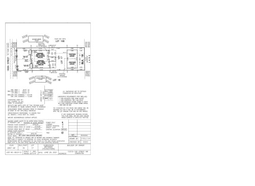 Real Property Survey. Illustrating lot boundaries  and relevant measurements of a potential property (if both lots were purchased) - 10315 160 Street Nw, Edmonton, AB 