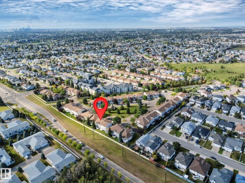 Expansive residential area with a prominent urban backdrop - #13 6608 158 Av Nw, Edmonton, AB 