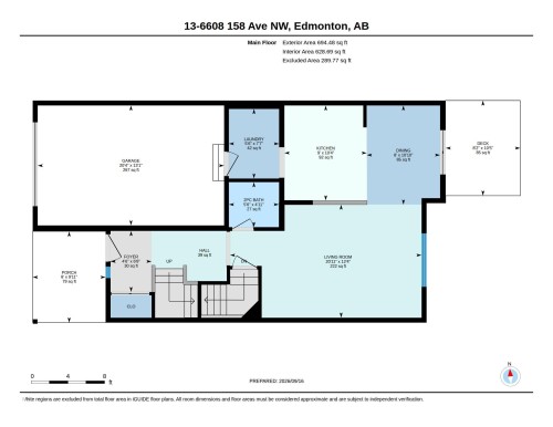 Floor plan - #13 6608 158 Av Nw, Edmonton, AB 