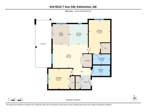 Floor plan - #419 5515 7 Av Sw, Edmonton, AB 