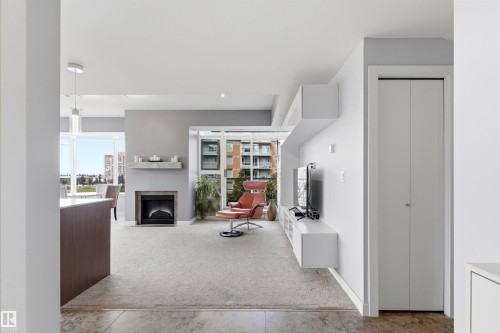 #406 2504 109 St Nw, Edmonton, AB - Indoor With Fireplace