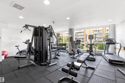 #406 2504 109 St Nw, Edmonton, AB - Indoor Photo Showing Gym Room