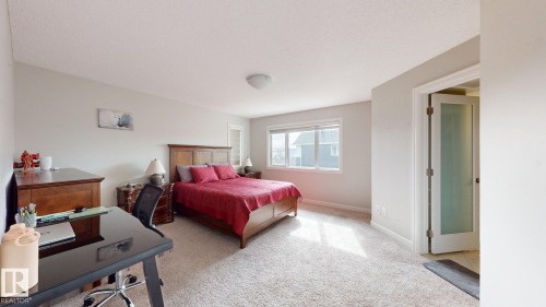 Plush carpet flooring complements neutral wall tones - 22407 99 Avenue Nw, Edmonton, AB 