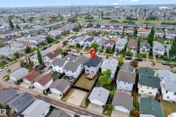 Aerial perspective showcasing a residential neighborhood - 