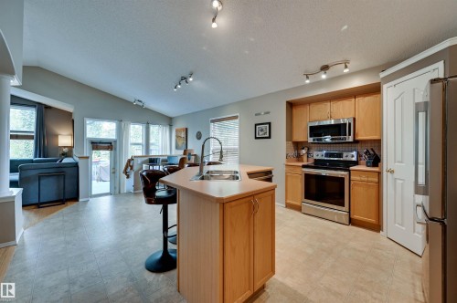 1524 Breckenridge Close Nw, Edmonton, AB - Indoor Photo Showing Kitchen With Double Sink