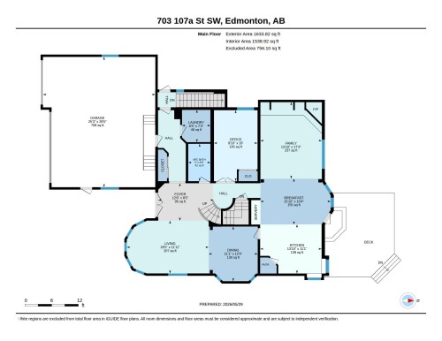 Floor plan - 703 107A Street Sw, Edmonton, AB 