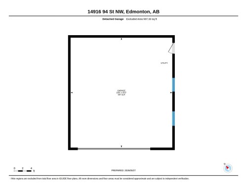 Floor plan - 14916 94 Street Nw, Edmonton, AB 
