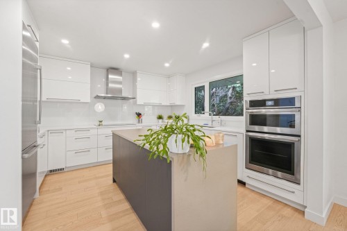 14128 98 Avenue Nw, Edmonton, AB - Indoor Photo Showing Kitchen With Upgraded Kitchen