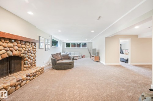 14128 98 Avenue Nw, Edmonton, AB - Indoor With Fireplace