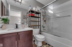 White solid surface countertop with an integrated rectangular sink - 