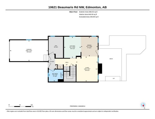Floor plan - 10621 Beaumaris Road Nw, Edmonton, AB 