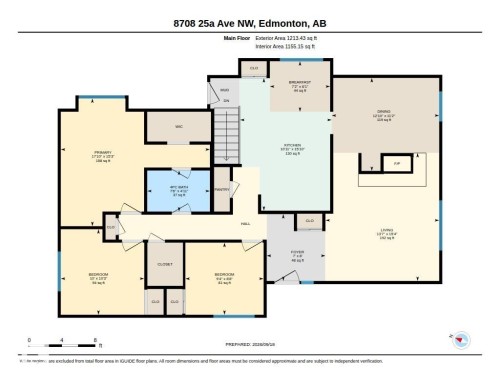 Floor plan - 8708 25A Avenue Nw, Edmonton, AB 