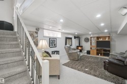 Recessed lighting and gas stove with a tile hearth - 