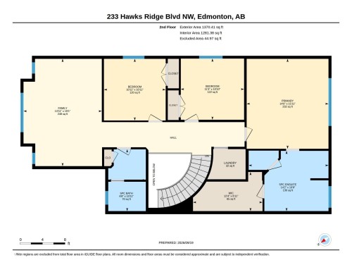 Floor plan - 233 Hawks Ridge Boulevard Nw, Edmonton, AB 