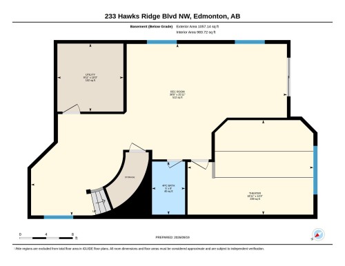 Floor plan - 233 Hawks Ridge Boulevard Nw, Edmonton, AB 