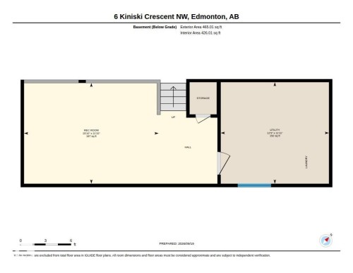 Floor plan - 6 Kiniski Crescent Nw, Edmonton, AB 