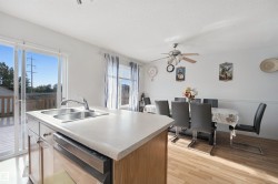 Kitchen island with a double basin stainless steel sink and integrated dishwasher - 