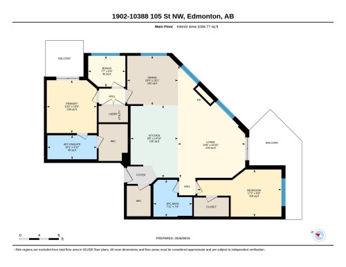 Floor plan - #1902 10388 105 St Nw, Edmonton, AB 