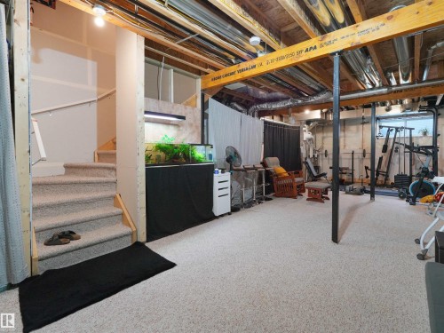 209 Desrochers Boulevard Sw, Edmonton, AB - Indoor Photo Showing Basement