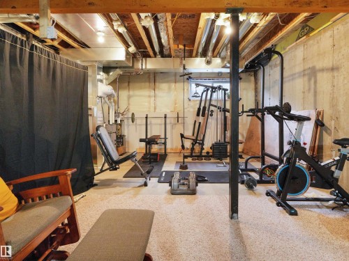 209 Desrochers Boulevard Sw, Edmonton, AB - Indoor Photo Showing Gym Room