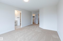 Plush carpeting and bright white walls - 