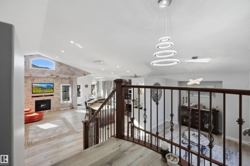 View from top of stairs leading to primary bedroom - 10819 175 Avenue Nw, Edmonton, AB 