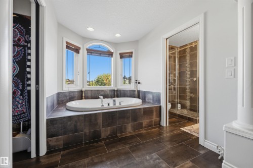 Exceptionally large and private primary bedroom with 4 PC ensuite, ambient lighting, and large walk-in closet - 10819 175 Avenue Nw, Edmonton, AB 