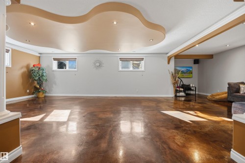 Exceptionally large open concept basement with sealed concrete in-floor heating - 10819 175 Avenue Nw, Edmonton, AB 