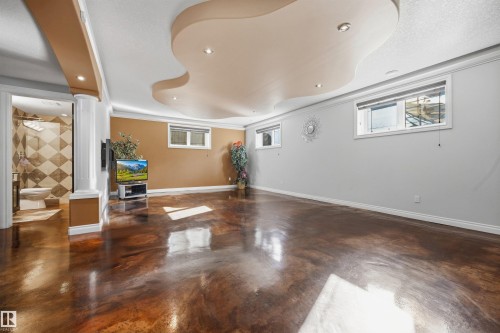 Exceptionally large open concept basement with sealed concrete in-floor heating - 10819 175 Avenue Nw, Edmonton, AB 