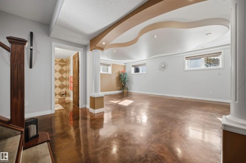 Exceptionally large open concept basement with sealed concrete in-floor heating - 10819 175 Avenue Nw, Edmonton, AB 