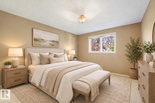 Recessed window with white trim - 1271 Ormsby Lane Nw, Edmonton, AB 