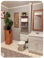White vanity with an integrated basin and chrome faucet - 