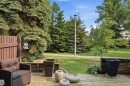 Expansive wooden deck featuring perimeter fencing - 141 Hearthstone Nw, Edmonton, AB  - Outdoor With Deck Patio Veranda 