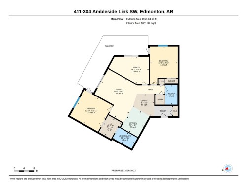 Floor plan - #411 304 Ambleside Link Li Sw, Edmonton, AB 