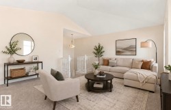Vaulted ceiling amplifying the spacious living area - 