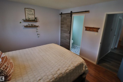 Wood-finish flooring throughout - 4113 - 42 B Ave, Leduc, AB 