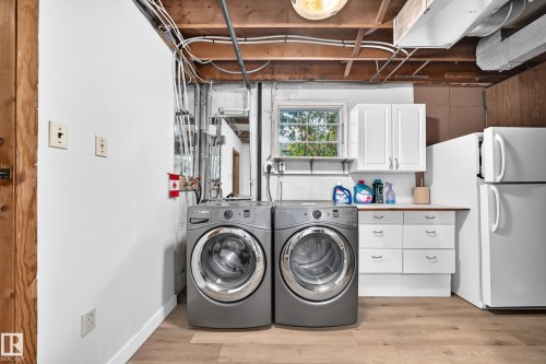 Laundry in Basement of Home - 12045 64 Street Nw, Edmonton, AB 